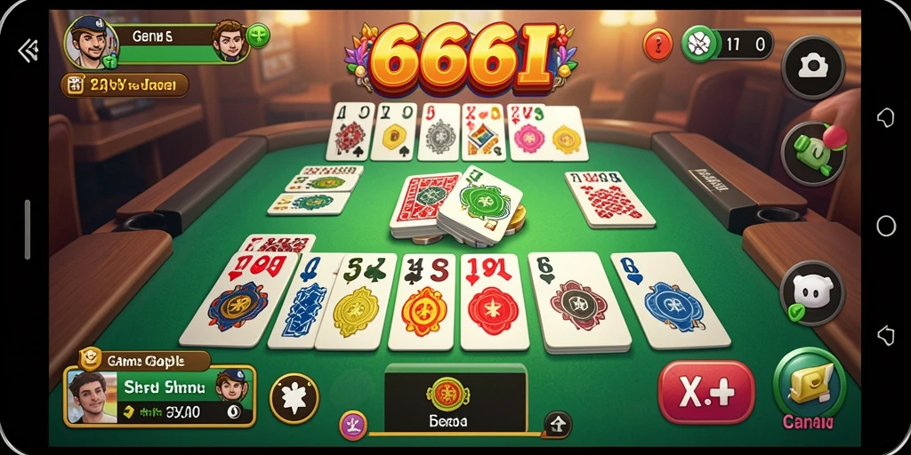 Screenshot utama 666I menampilkan gameplay Gaple yang seru.