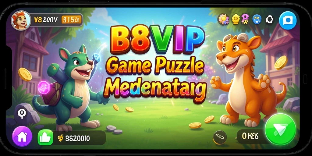 Tangkapan layar menampilkan gameplay Puzzle yang seru dan berwarna-warni.
