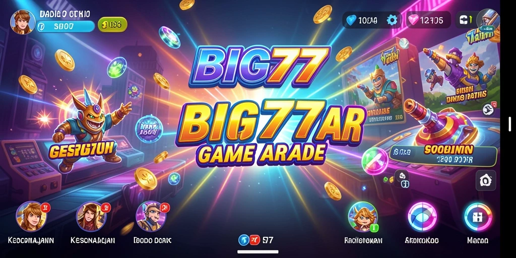 Tampilan gameplay seru dari BIG77 yang menantang.