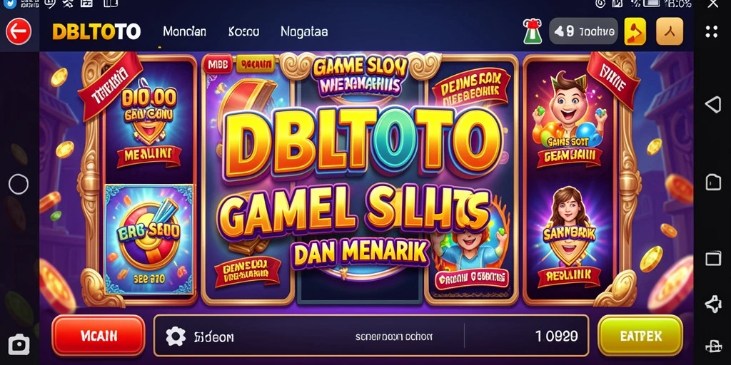 Tampilan gameplay yang menarik dari DBLTOTO dengan efek visual menawan.