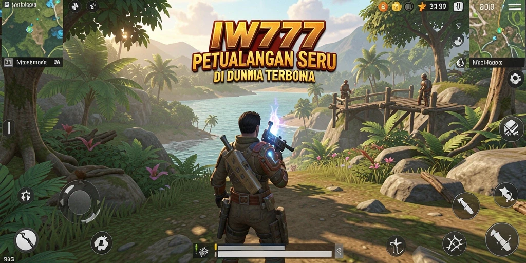 Tangkapan layar IW777 memperlihatkan keindahan dunia petualangan yang menakjubkan.
