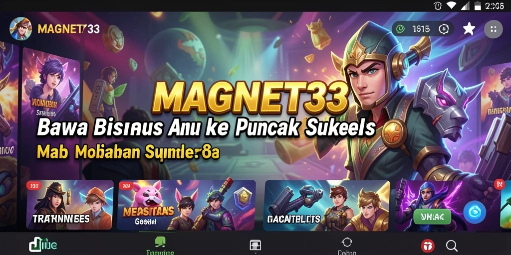 Tampilan gameplay MAGNET33 yang menyenangkan dan interaktif.