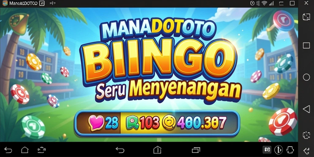 Tampilan menarik dari gameplay MANADOTOTO Bingo.