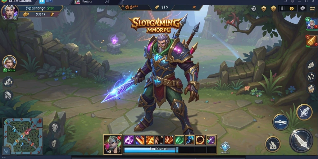 Screenshot menunjukkan gameplay SLOTGAMING yang mendebarkan dalam petualangan MMORPG.