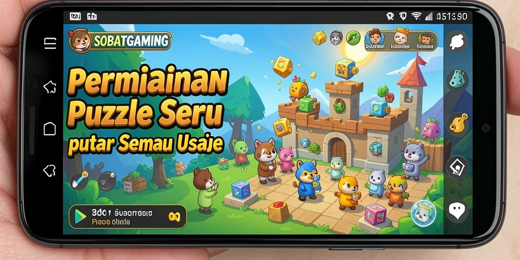 Tampilan gameplay SOBATGAMING dengan teka-teki yang menantang.