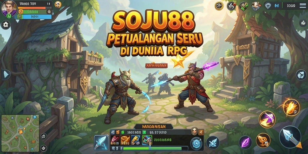 Tampilan gameplay RPG SOJU88 yang memukau dan mendebarkan.