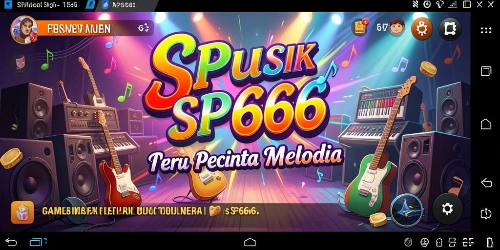 Screenshot gameplay SP666 menampilkan pengalaman mendengarkan musik yang seru dan interaktif.