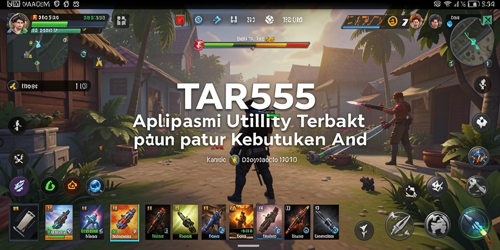 Tampilan antarmuka aplikasi TAR555 yang sederhana dan fungsional.