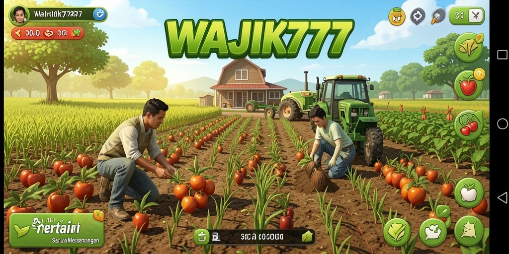 Tangkapan layar menampilkan pengalaman gameplay Farming yang seru.
